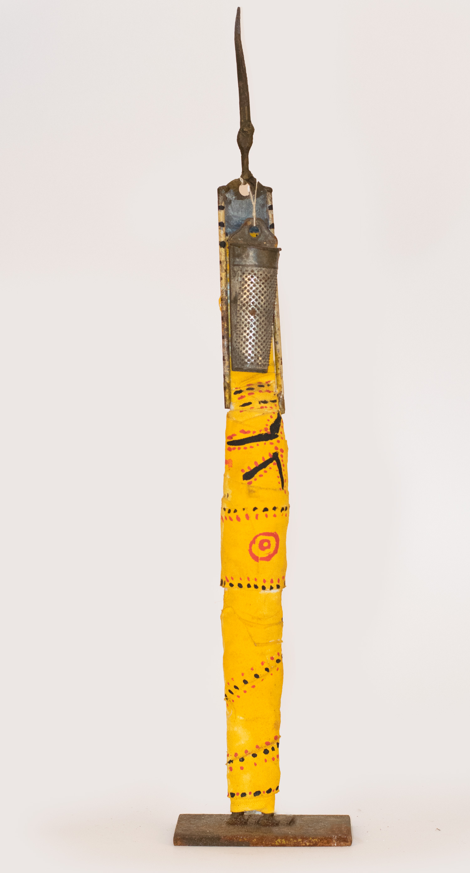 Muskatnuss_seitlich "Muskatnussgirl", Metallskulptur, Original, Dekoration